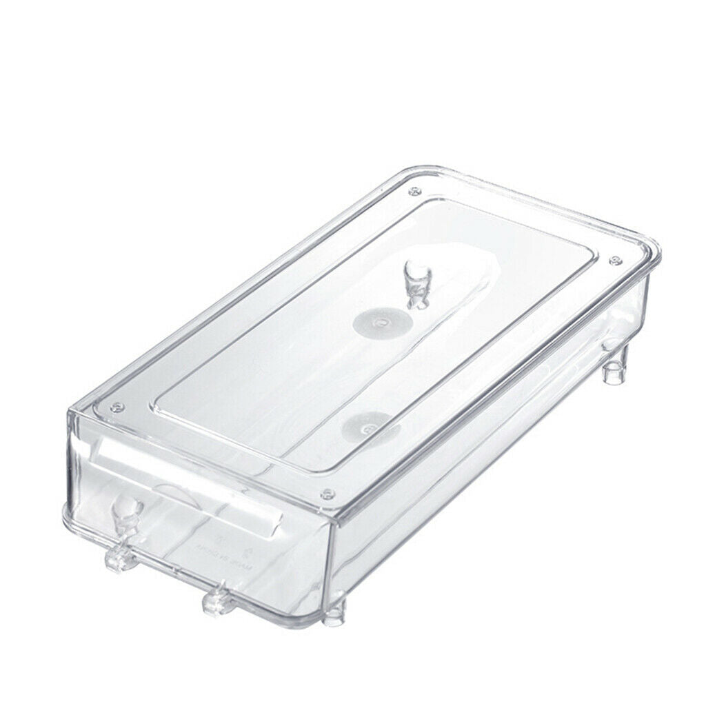 Kitchen Egg Holder Auto Scrolling Down Freezer Cabinet Eggs Tray Space Saver