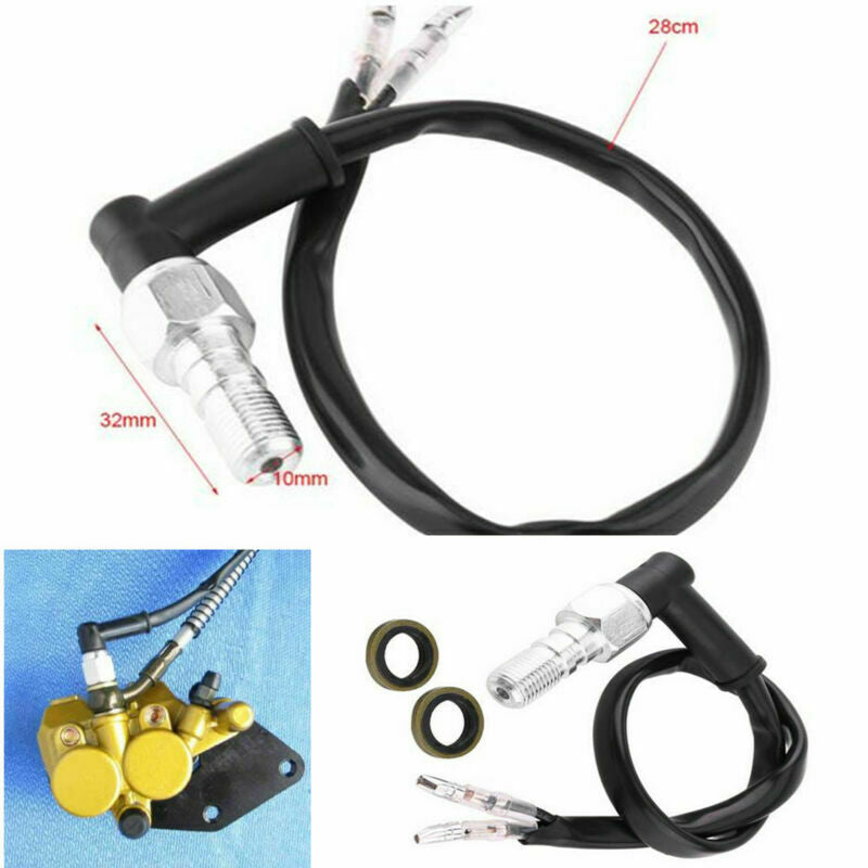 Bicycle Hydraulic Brake Pressure Brake Light Switch Banjo Bolt 10 x 1.25mm Pitch