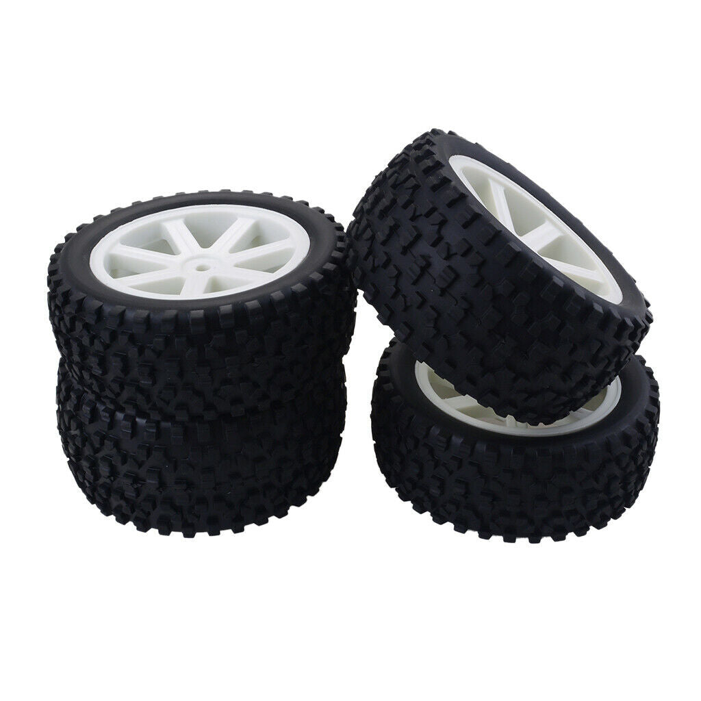 1/10 Buggy On-Road rim and tire set for Redcat, HSP, HPI RC Car White