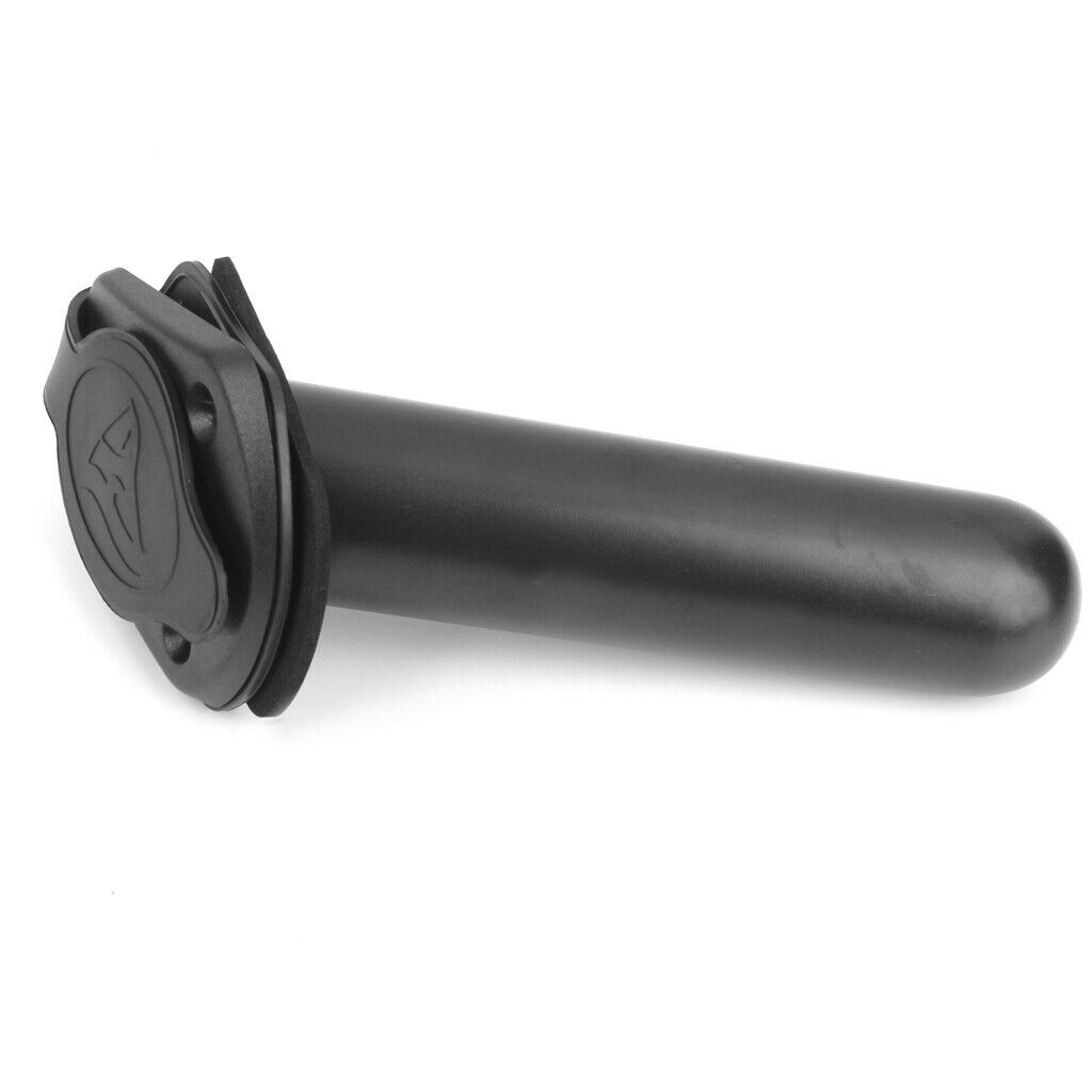MagiDeal Fishing Rod Holder with   Cover Gasket for Boat Kayak Canoe Black