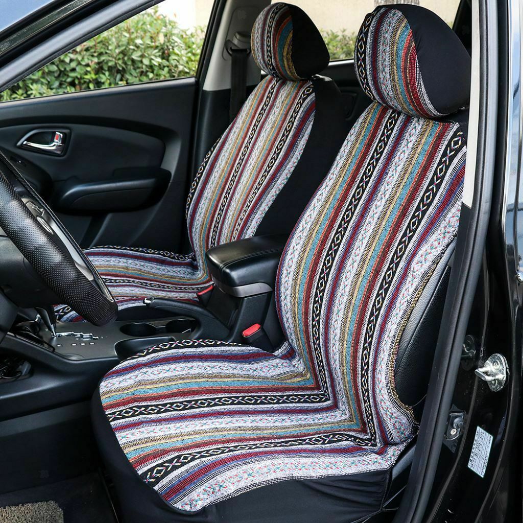 4pcs Car Seat Covers Detachable Headrest Full Set for Truck Protectors