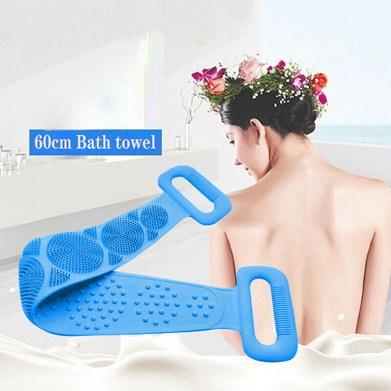 Magic Silicone Brushes Bath Towels Rubbing Back Mud Peeling Body Massage .l8