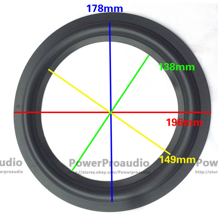 10pcs 8" inch 178A Speaker Rubber edge surround Speaker Repair 196 179 149 139MM