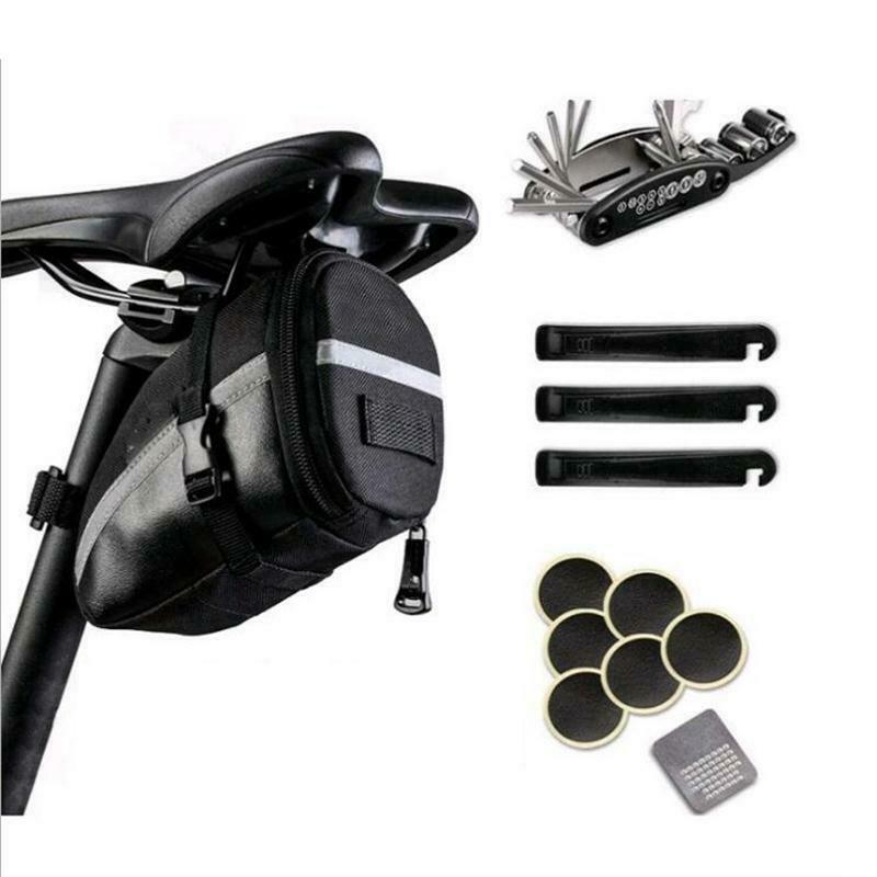 16 in 1 MTB Bike Cycling Bicycle Repair Tools Kit Tire Spudger & Patch & Bag New