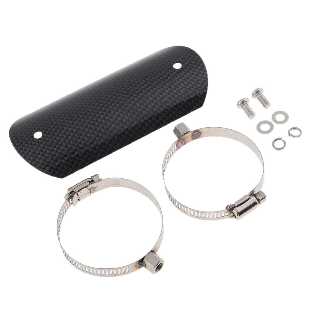 Motorcycle Chrome Exhaust Muffler Pipe Heat Shield Cover Guard Universal