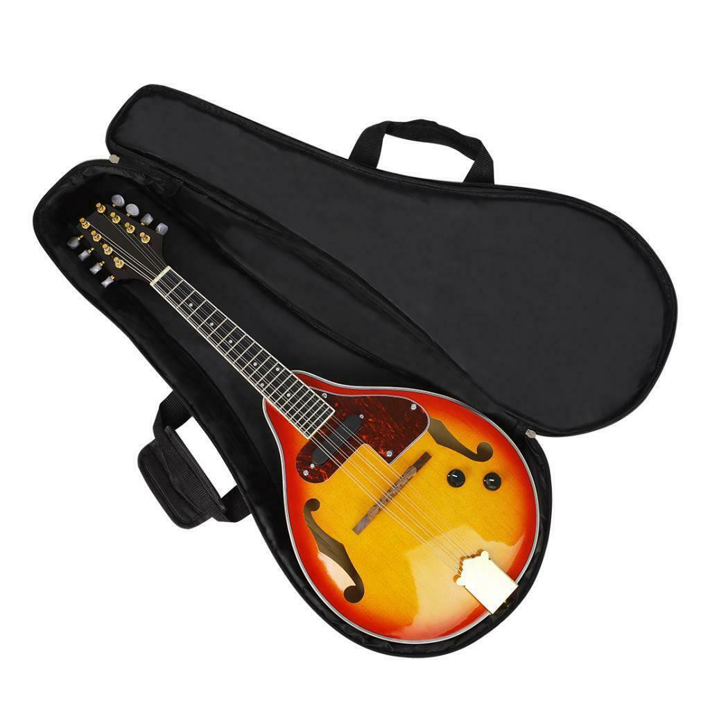 Mandolin Case COVER Padded Bag w/ Side Pocket Double Shoulder Strap