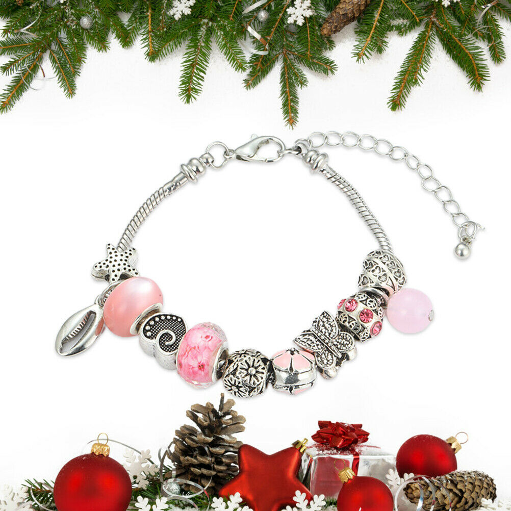 2020 Christmas Countdown Calendar DIY Bracelet Making Kit for Girls Jewelry Gift
