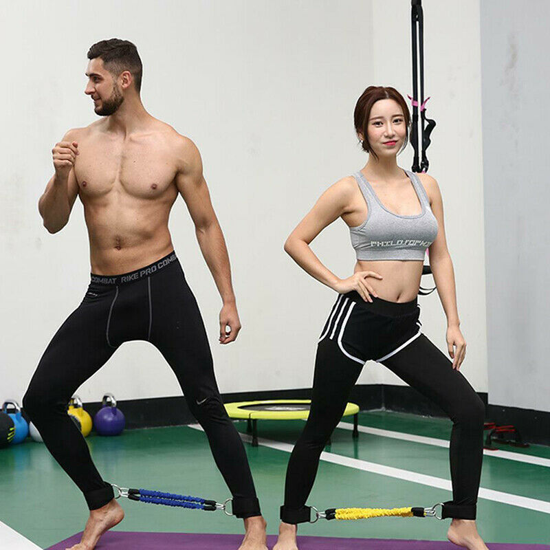 Resistance Band Leg Strength Training Exercise Device Ankle Straps Sport Fitn.DD