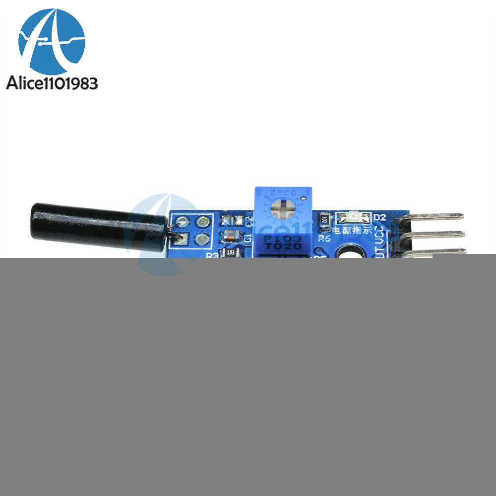2PCS 3-5V LM393 Vibration Switch Sensor Module SW-18010P for Intelligent Vehicle