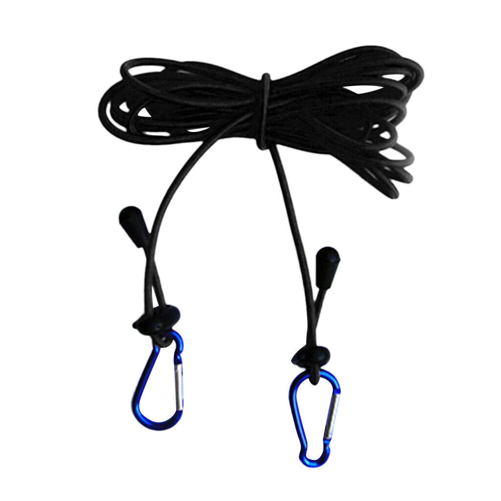 2pcs 12' 4mm Elastic Kayak Canoe Boat Tow Line