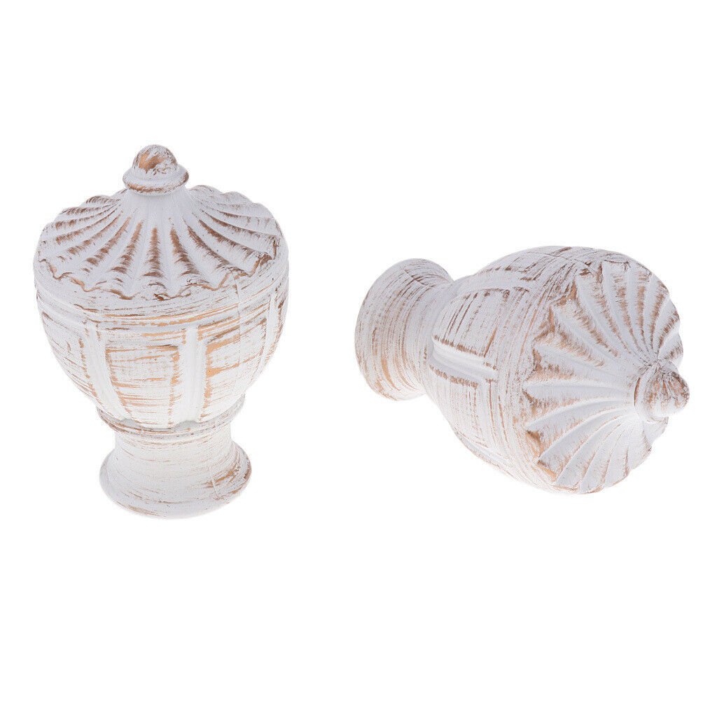Curtain Rod Ends Finals Bedroom Living Drapery Pole Caps for 28mm Dia 5