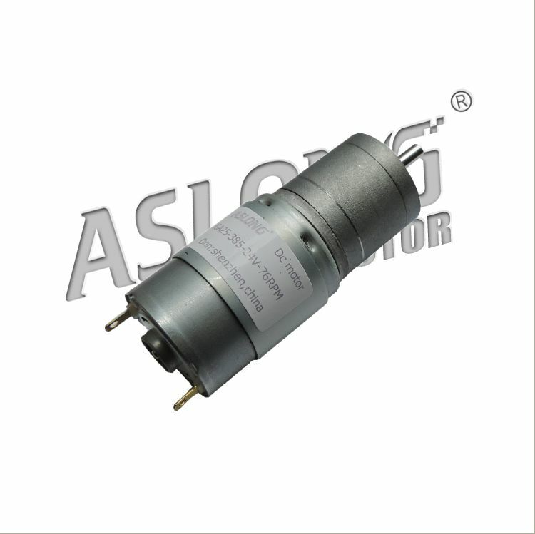 JGA25-385 Electric Geared Speed Reduce Motor DC 24V 76RPM 4mm Diameter Shaft