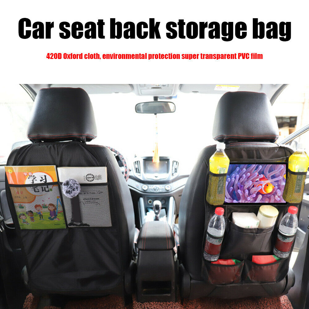 Car Backseat Organizer Storage Bag Multi Pocket Seat Back Travel Hanging Pouch @