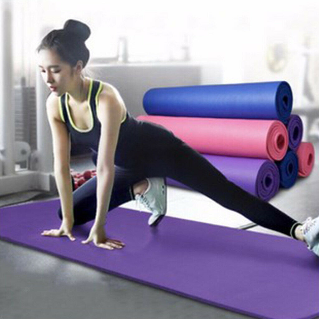 2Pcs Non-Slip Waterproof Yoga Mats Gym Cushion for Stretching Camping Beach