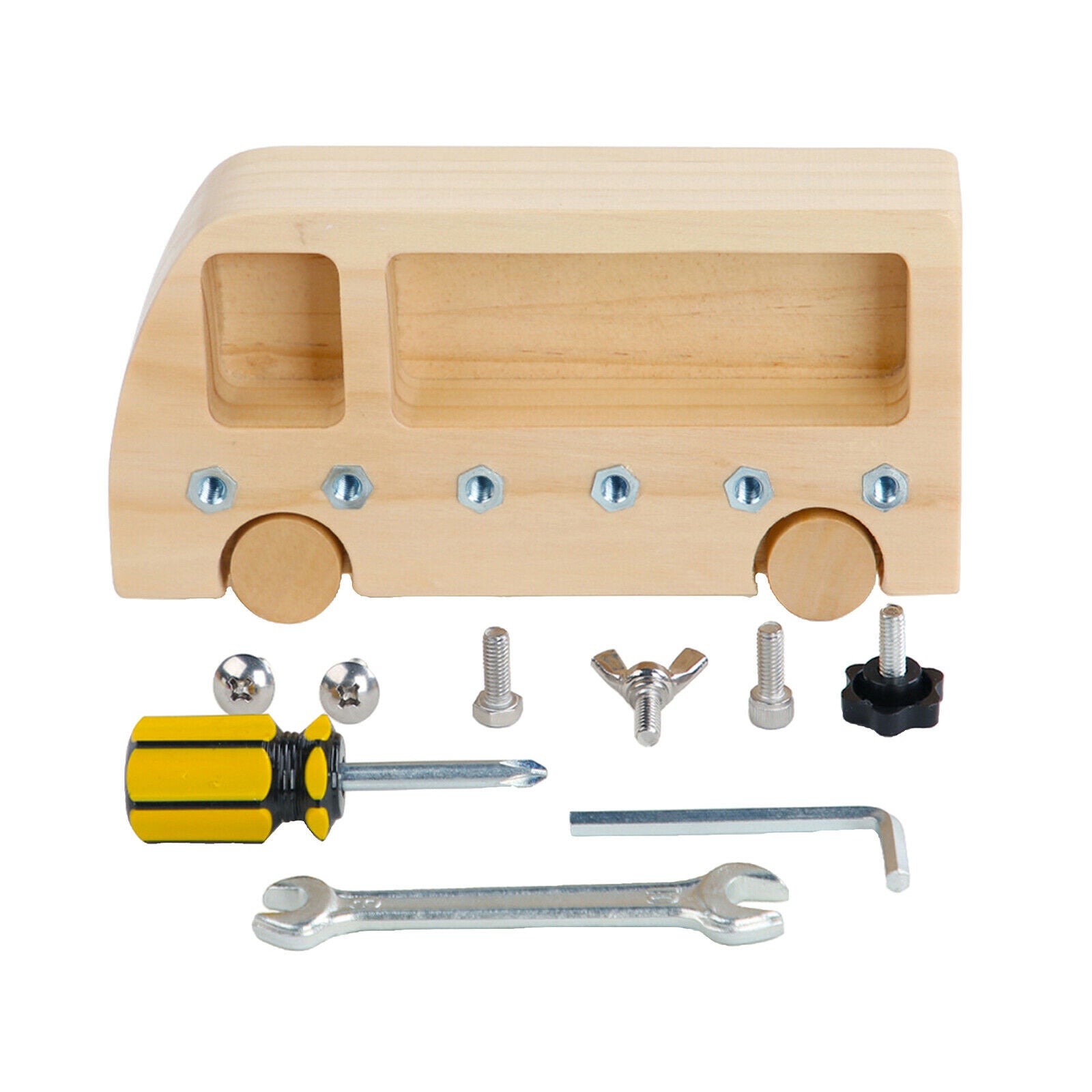 Montessori Baby Screw Driver Board Screw Bolts Educational Learning Toys