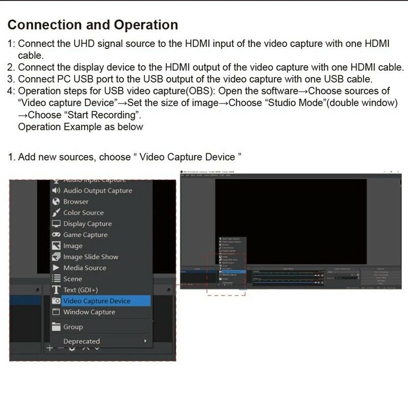 2X(4K M I 1080P High Definition USB Video Capture Card with Loop V3I6)