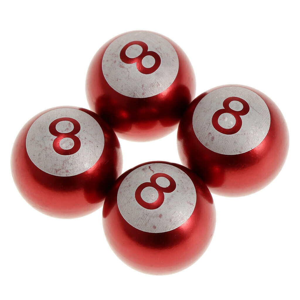 4pcs Car Wheel Tire Air Pressure Valve Stems Cap Dust Cover Red