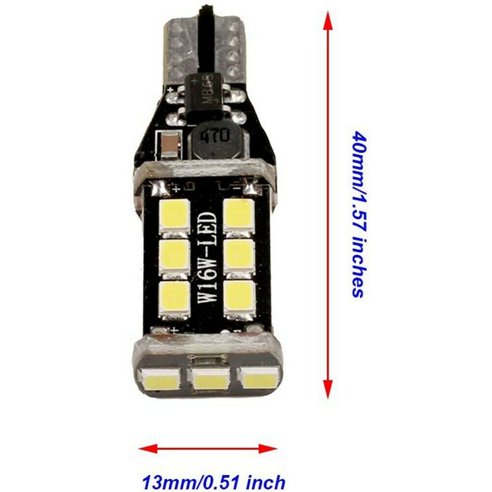 4x LED Reverse Light Canbus Error Free 921-912 T15 W16W Backup Bulb 1200LM White