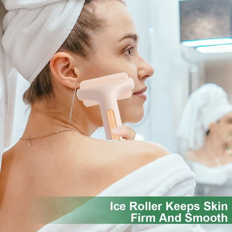 Facial Massage Ice Roller Face Roller Massager Puffiness Migraine Pain RelieO3W8