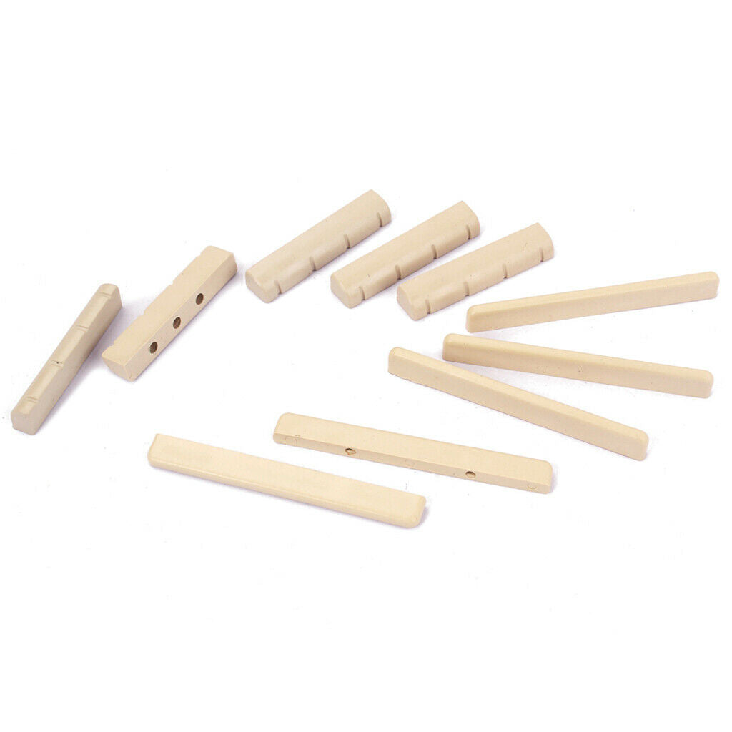 5 Packs Of 10pcs Nut Of Head And Nut Of Easel Bones 4 Strings Replacement Parts