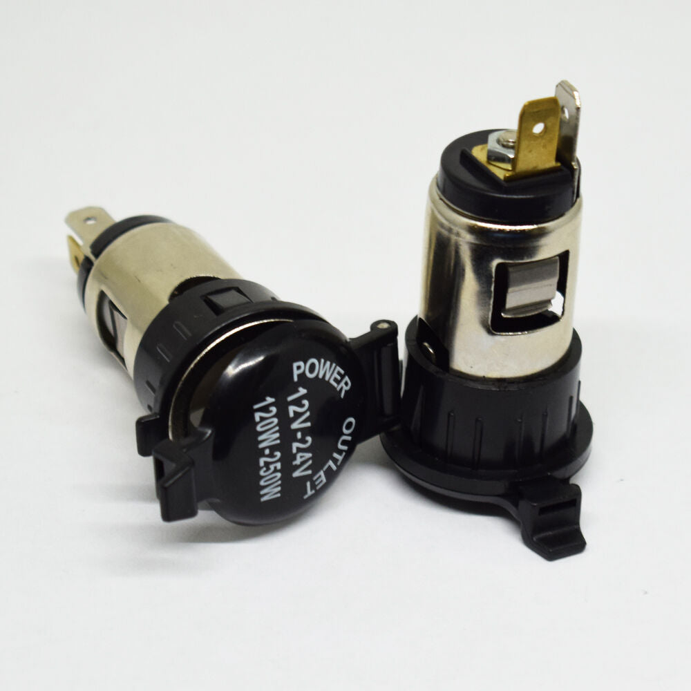 10pcs 12V-24V 120W-250W Car Cigarette Lighter Power Outlet Female Jack Socket