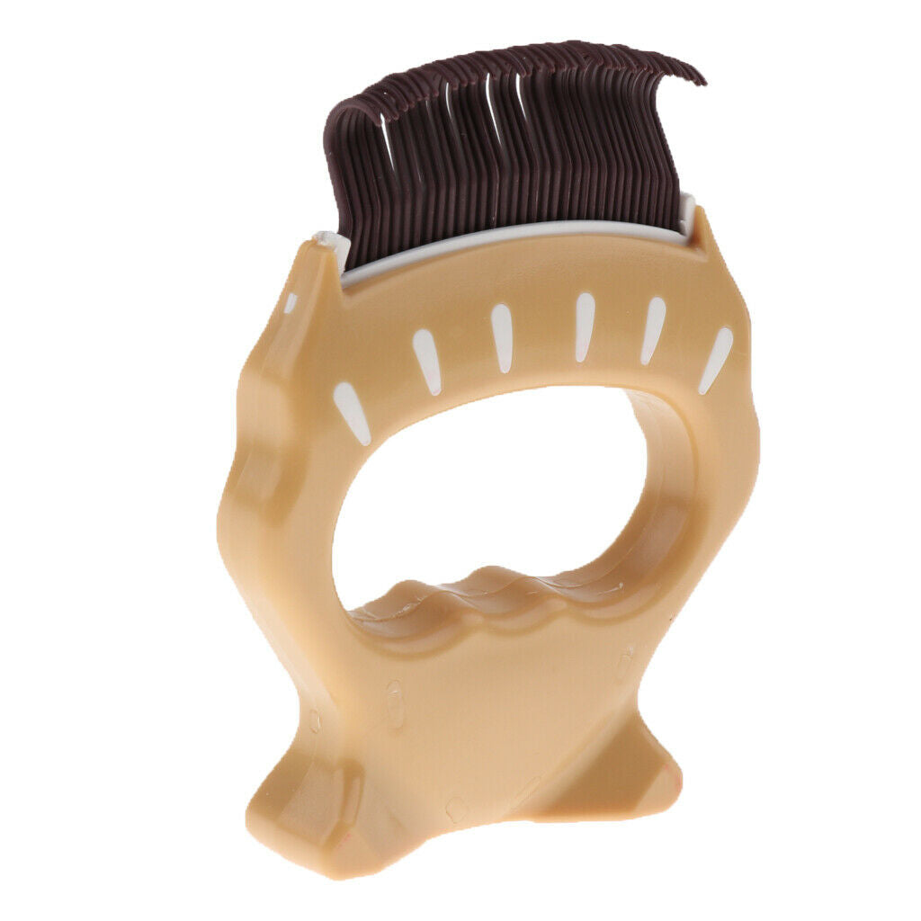 Pet Hair Trimmer Comb Elegant Hair Removing Shell Comb Portable Cat Brown