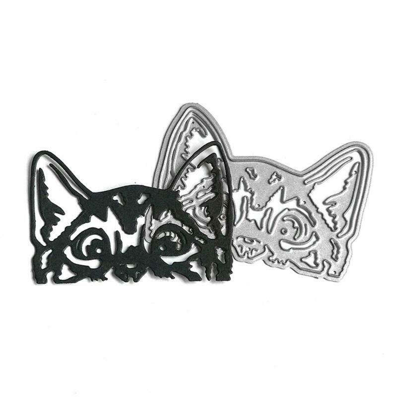 Cat Head Metal Cutting Dies Stencil Scrapbooking DIY Album Stamp Paper Card Mold