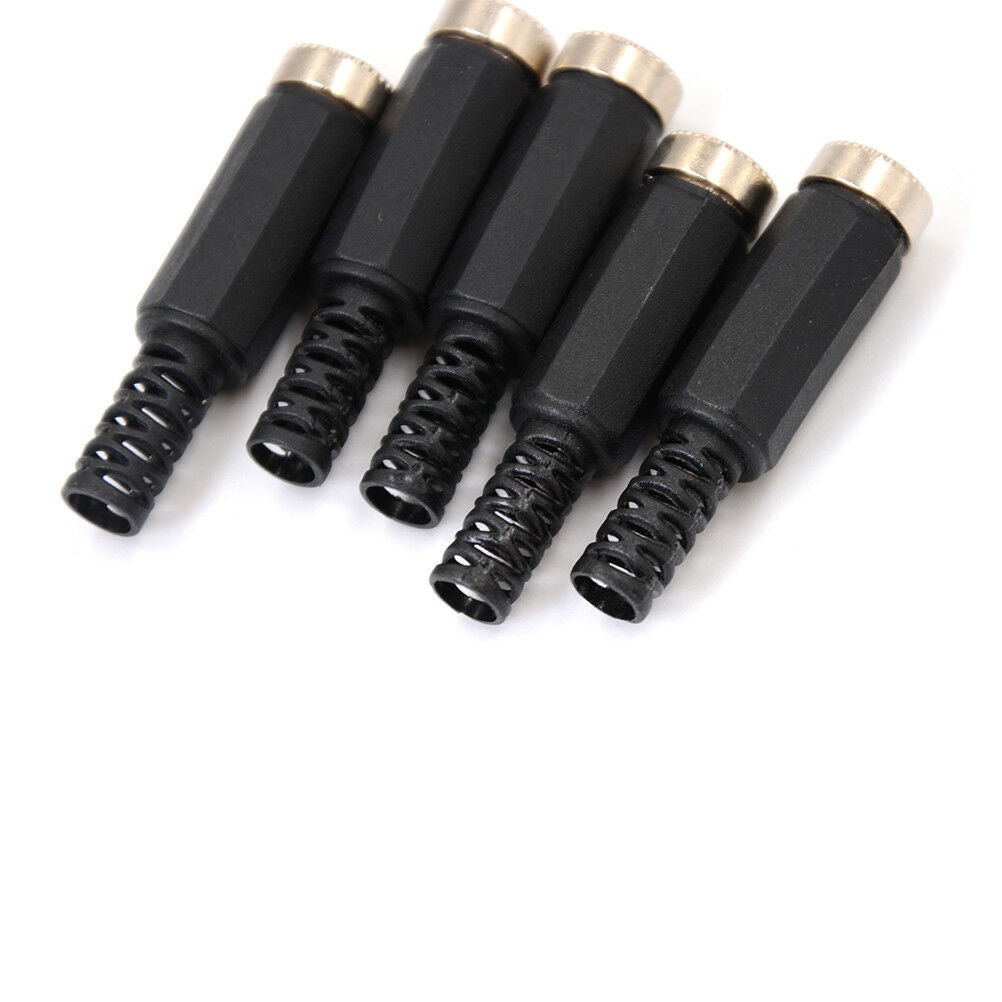 5X IMC 5.5mm x 2.1mm  Female DC Power Socket Jack Connector Adapter  LDUKL WF