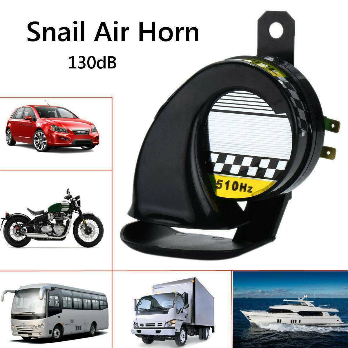 Waterproof 130dB 510HZ 12V Snail Air Horn Siren Loud Sound Truck Motorcycle Boat