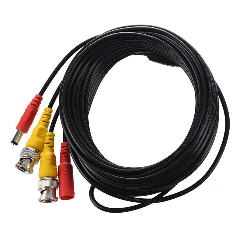 10m 33ft Security Video/ Power Cable BNC + RCA Plug Combination Cable for CCTL6