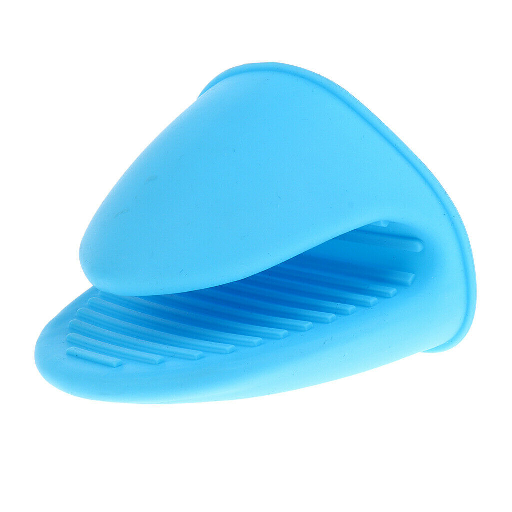 Silicone Hot Pot Holder Oven Glove Mini Oven Mitt Outdoor Cooking Pinch Grip