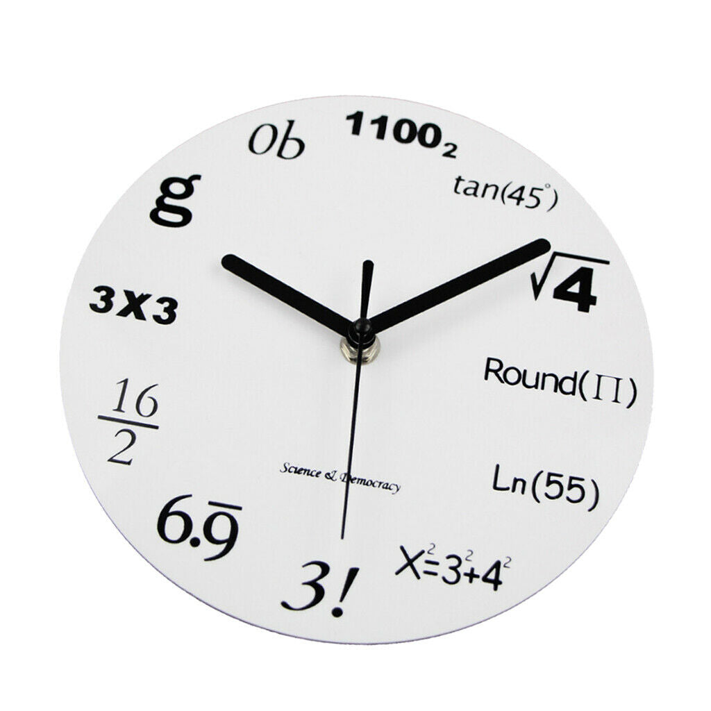Equation Quartz "No Tick" Wall Clock High Quality Kitchens Office Clocks