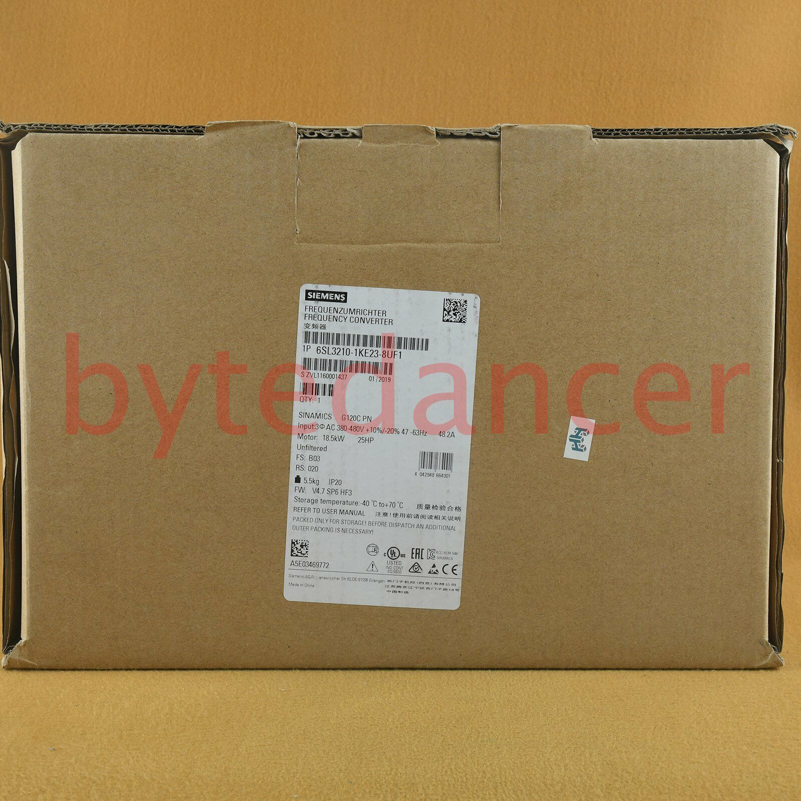New Inverters 18.5KW 6SL3210-1KE23-8UF1 1 year warranty Fast  SM9T