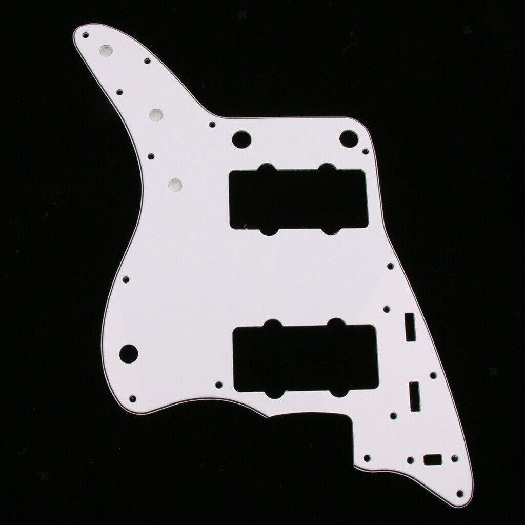 Electric Guitar Pickguard Scratch Plate for Guitar Replacement Parts White