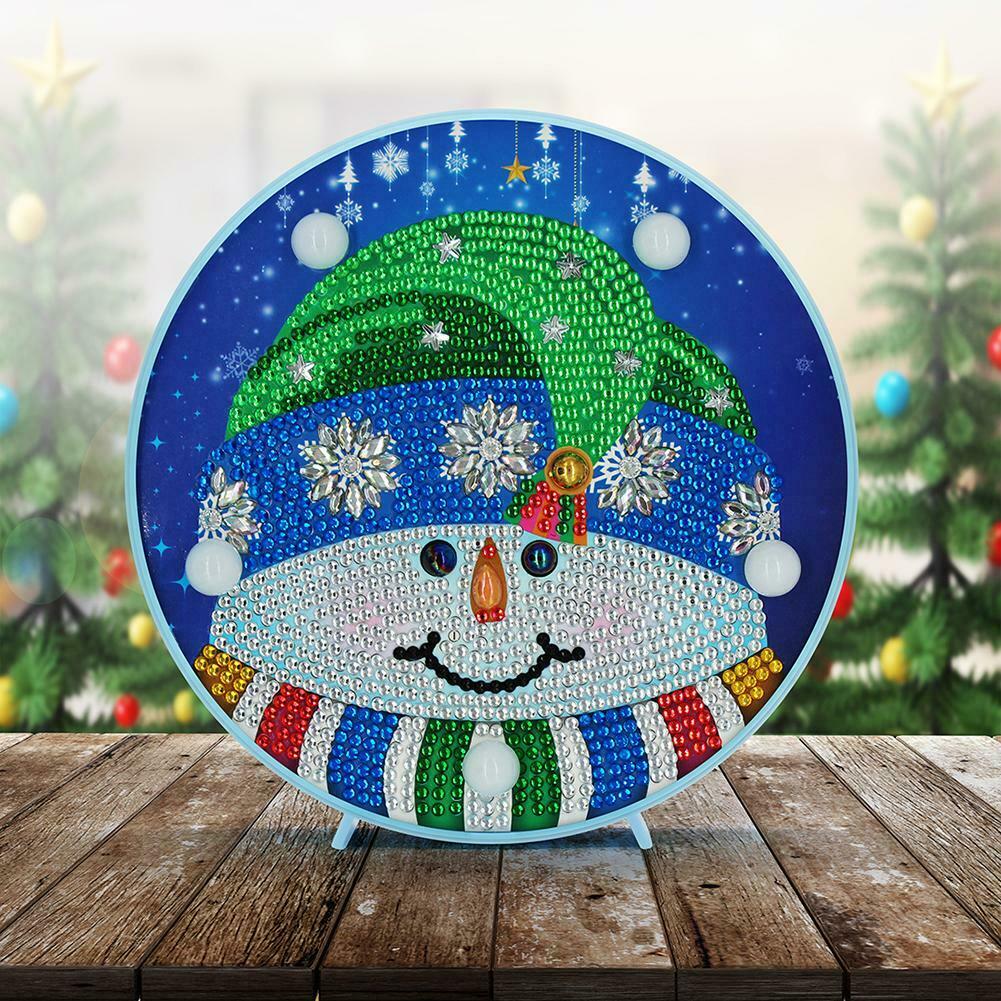 DIY LED Special Shaped Diamond Painting Cross Stitch Modeling Lamp Decor @