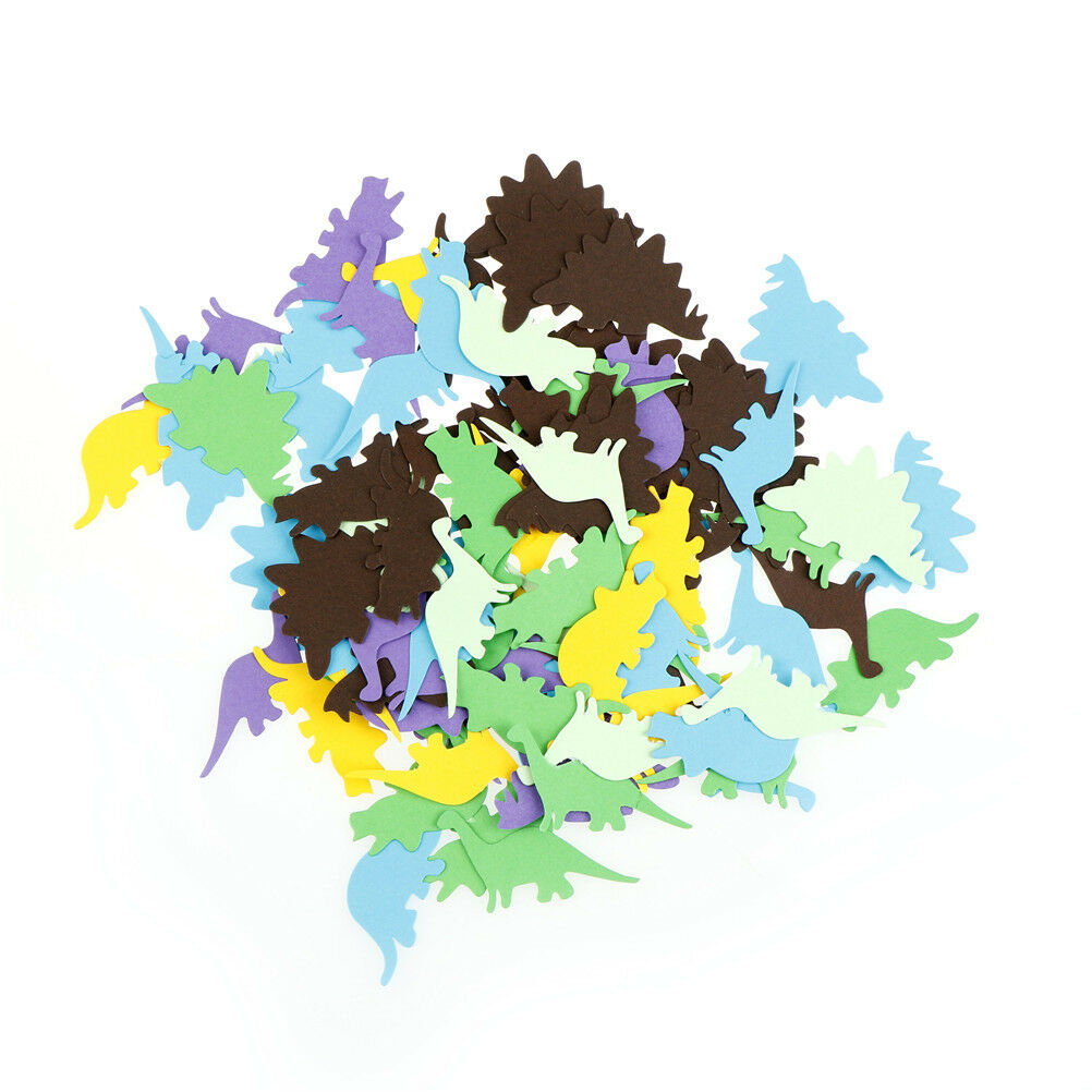 100pc Multicolor Confetti Dinosaur Paper Confetti Wedding Birthday Party .l8