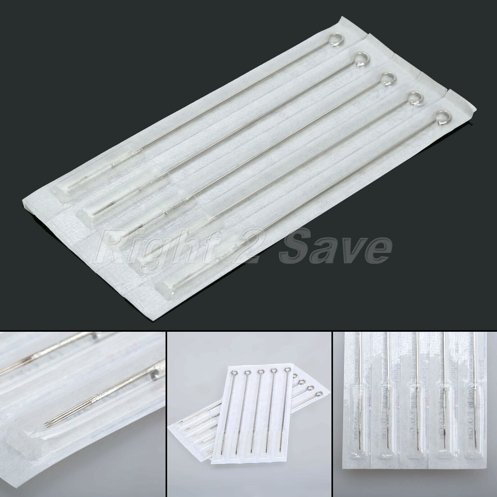 10pcs 7RS Tattoo Needles Body Art Disposable Sterilze Blade Stainless Steel