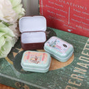 Empty Tinplate Metal Trinket Candy Jewelry Coin Container Storage Box Case