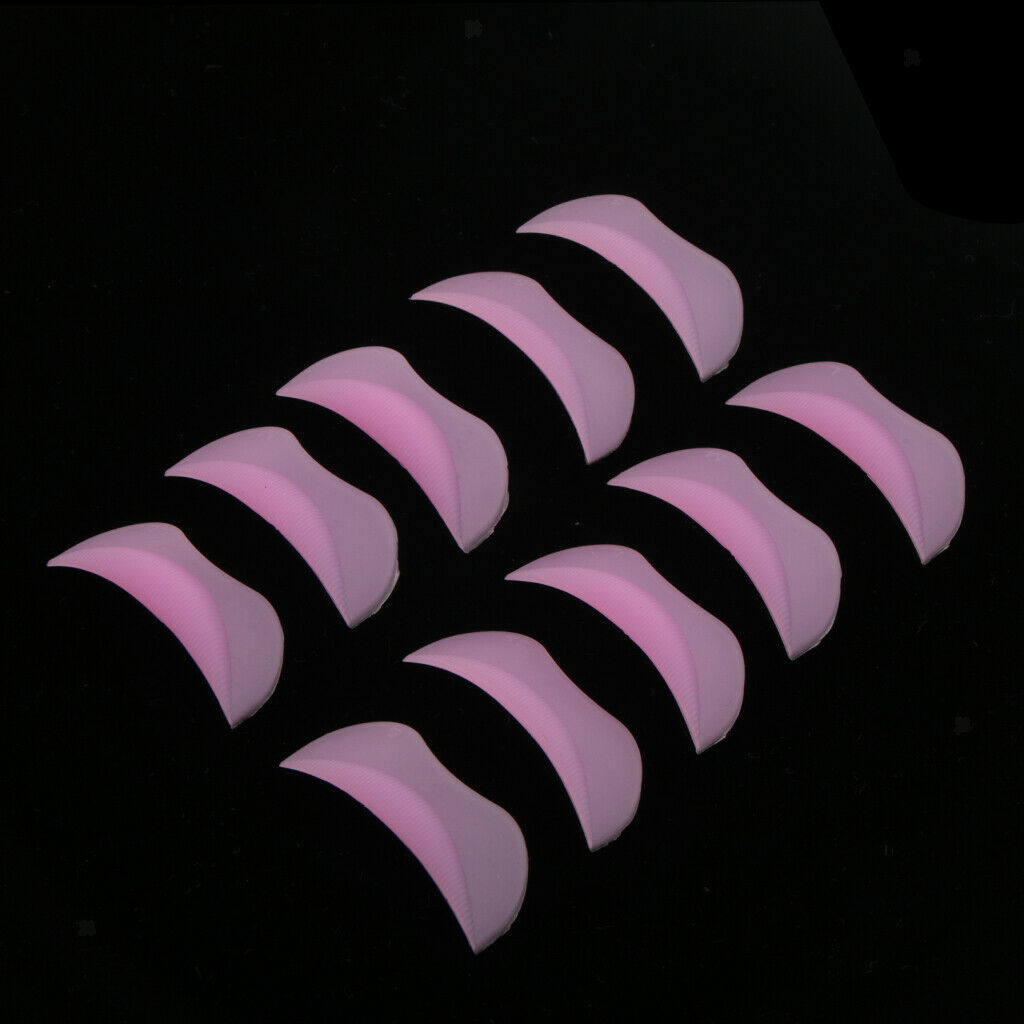10x Silicone Curler Pads Shield Rods Embedded Ridges Eyelash Lift Perming