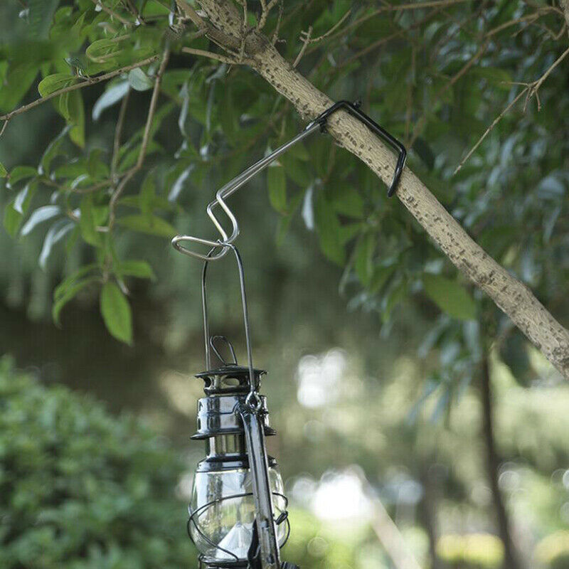 Portable Tent Pole Lamp Holder Hook Outdoor Camping Fishing Light Hanger Too CH