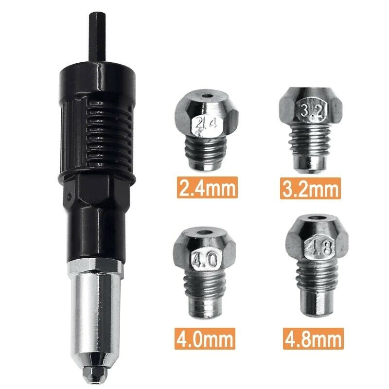 Professional Insert Cordless Electric Drill Tool Kit Electric Rivet Nut Gun Adap