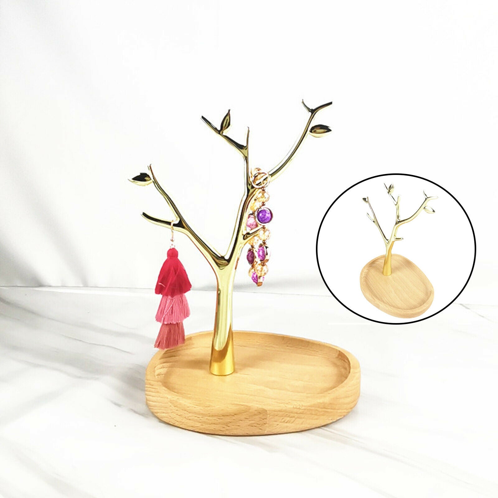 Tree Shape Jewelry Earring Watch Necklace Display Holder Stand