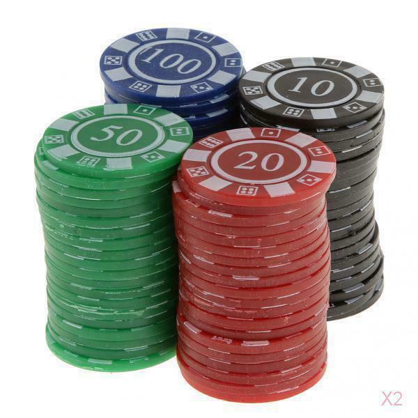 160 Pieces Math Poker Chips Markers for Bingo Family Games Learning Fun
