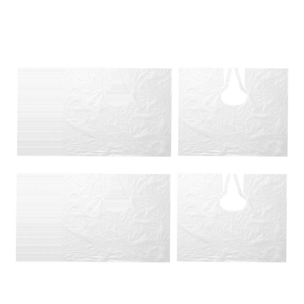 150pcs Disposable Hair Cutting Cape Gown Protect Barber Capes Apron Clear