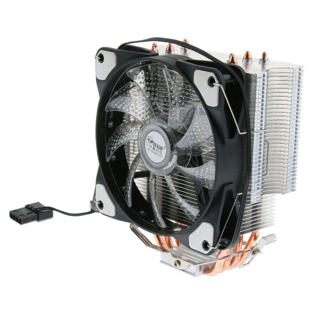 Lovoski 12cm CPU Cooling Fan Air Cooler Copper  Pipes 1500RPM for AMD#1