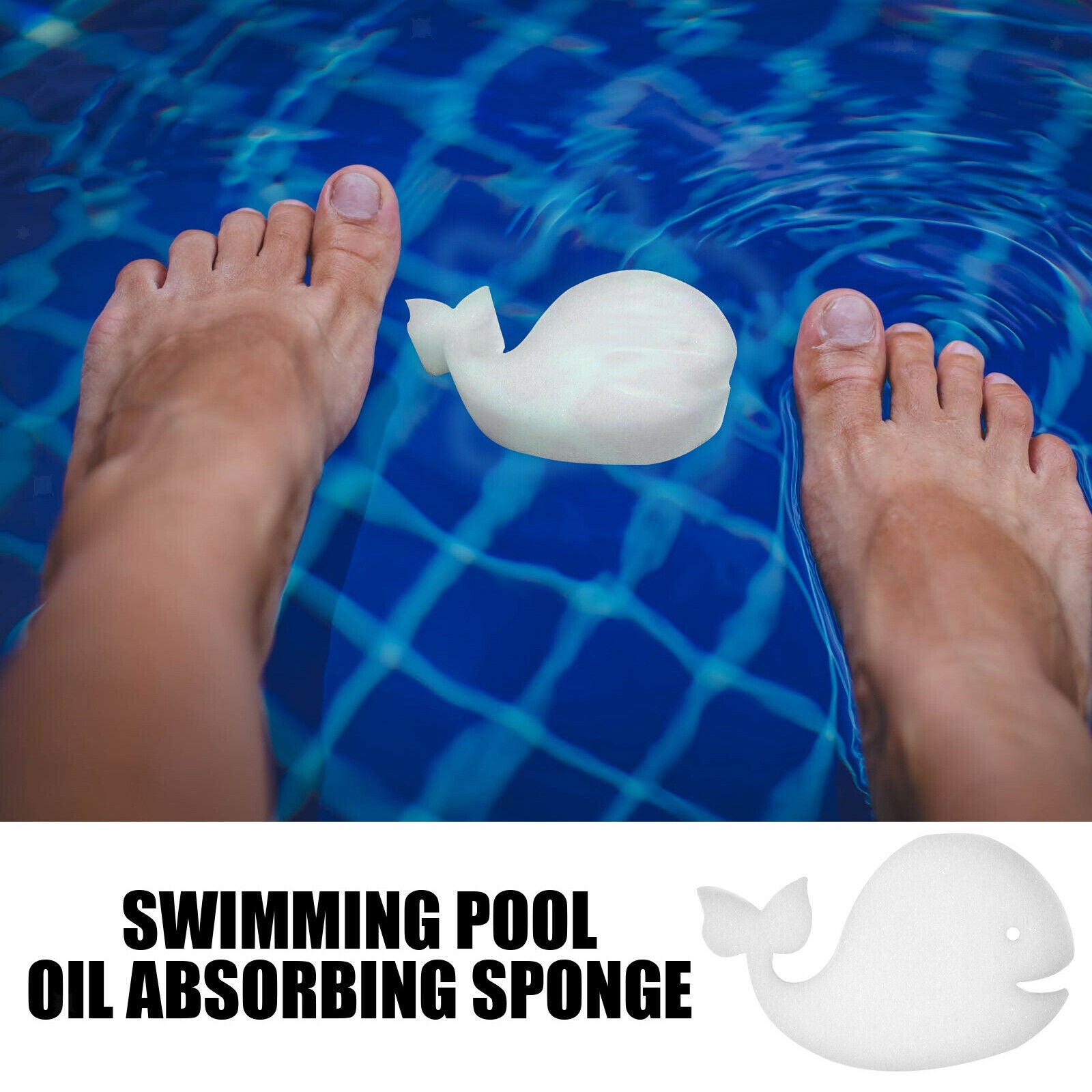 6pcs Floating Cartoon Oil Absorbing Hot Tub Scum Absorber Remover Washable