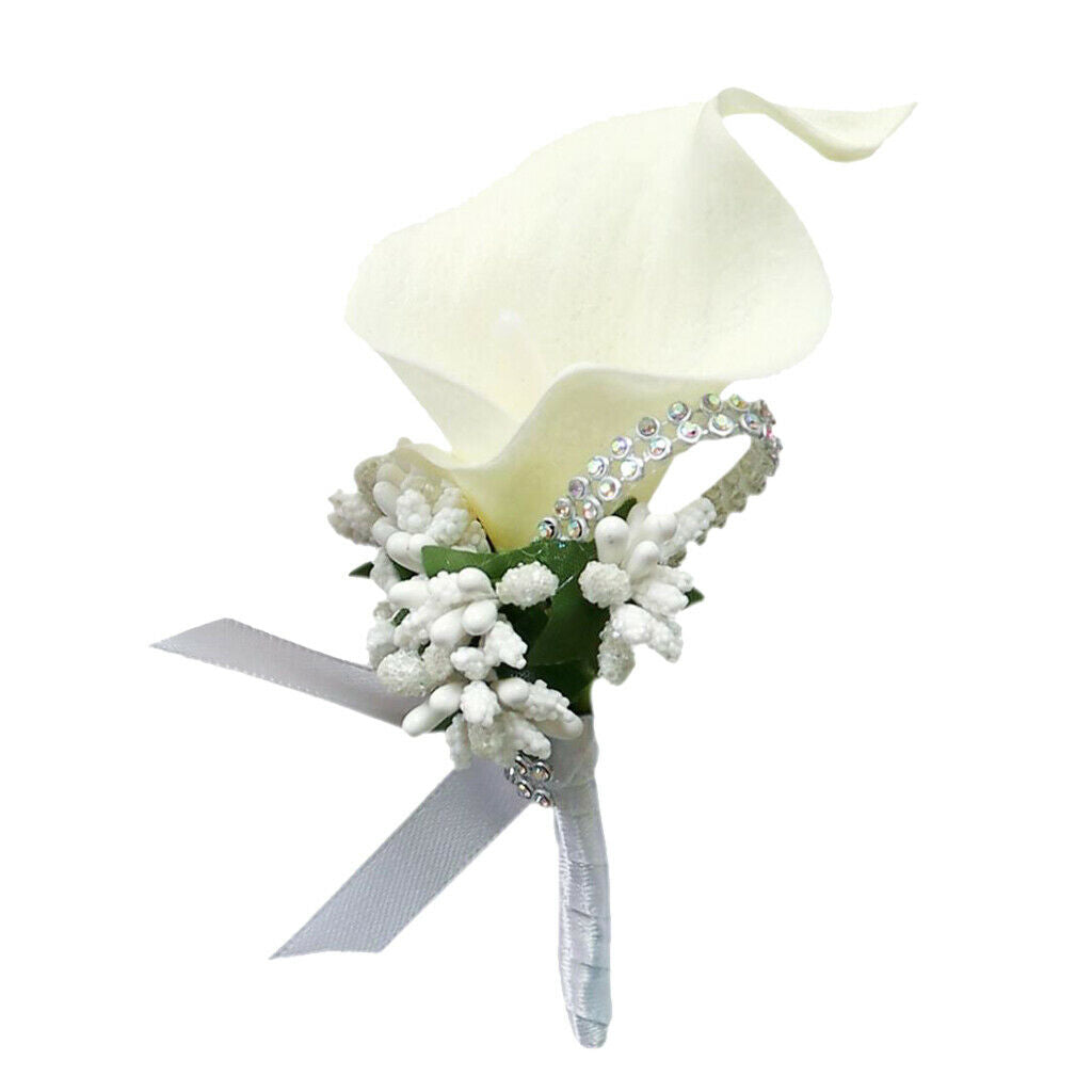 Pack of 2 Wedding Boutonnieres for Groom Bridegroom Groomsman Perfect for