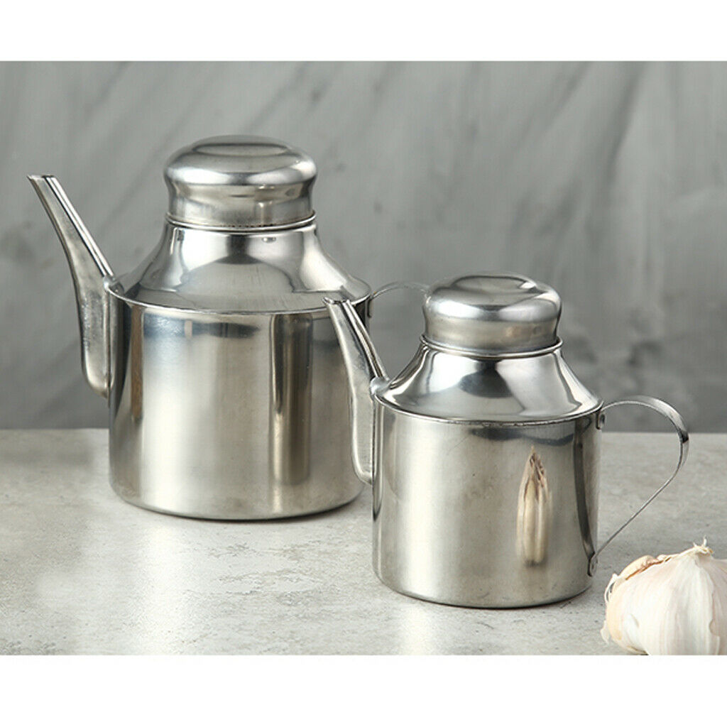 Oil Vinegar Bottle Olive Pot Kitchen Sauce Dispenser Pourer Spirit Jug 24oz