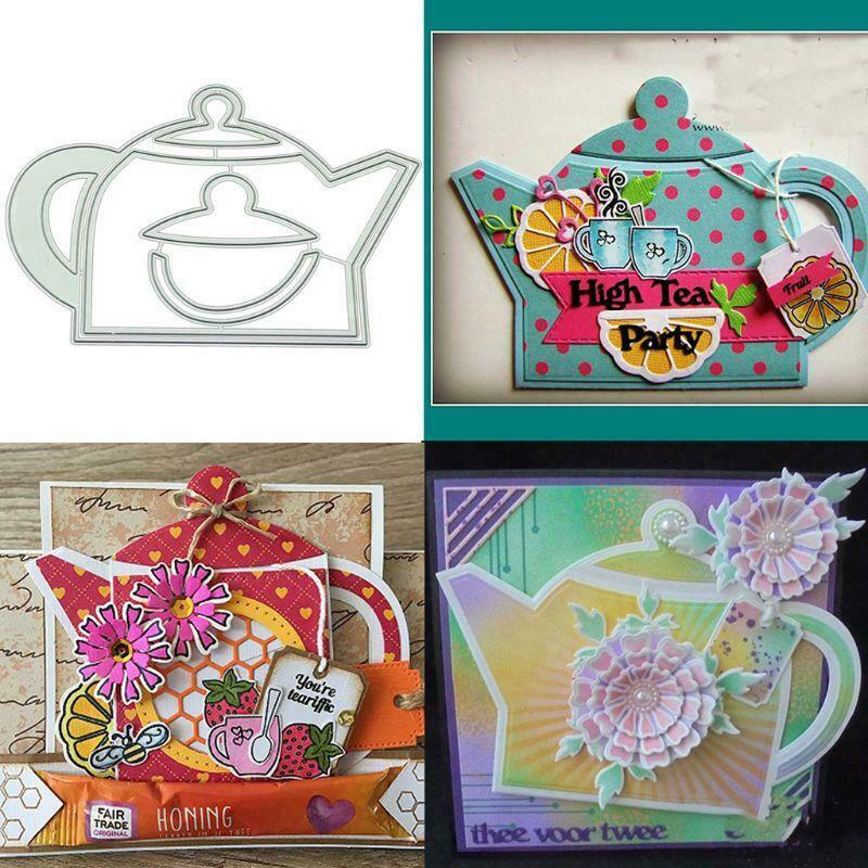 Tea Kettle DIY Metal Cutting Dies Stencil Scrapbooking Die Cuts Paper Card Decor