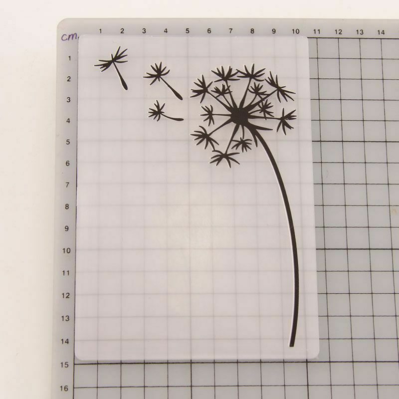 Dandelion Embossing Folder Template DIY Scrapbooking Card Making Album Decor